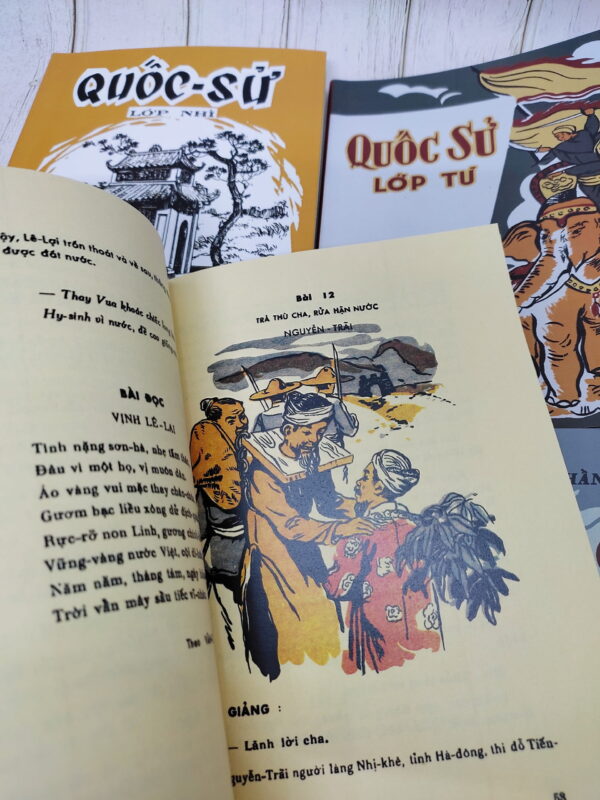 Trọn Bộ Quốc Sử tiểu học 4 cuốn trước 1975 - Hình ảnh 2
