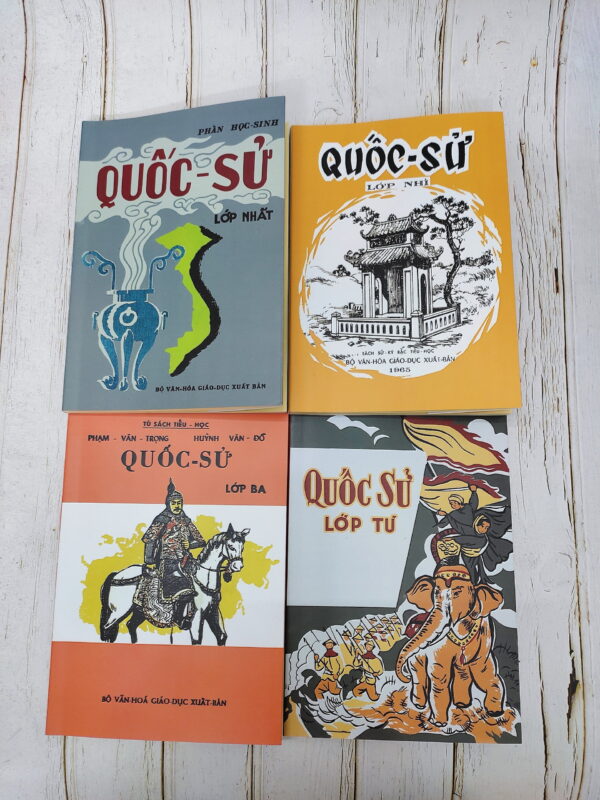 Trọn Bộ Quốc Sử tiểu học 4 cuốn trước 1975